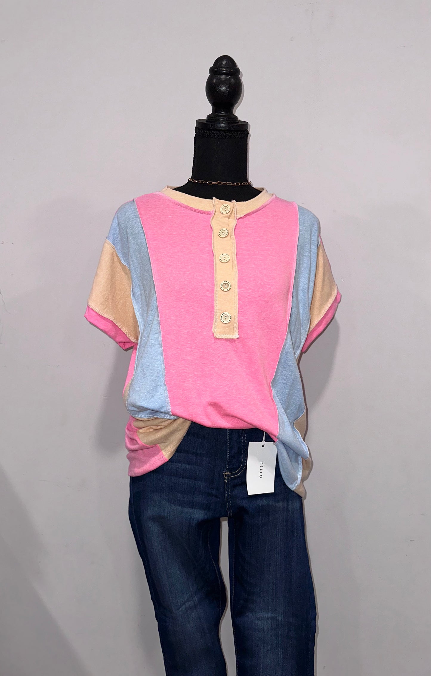 Lovely Melody Playful Pastel Top