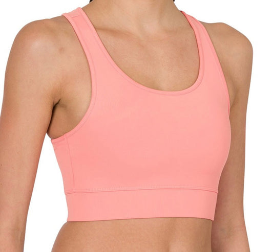 Cotton Candy Racerback Sports Bra