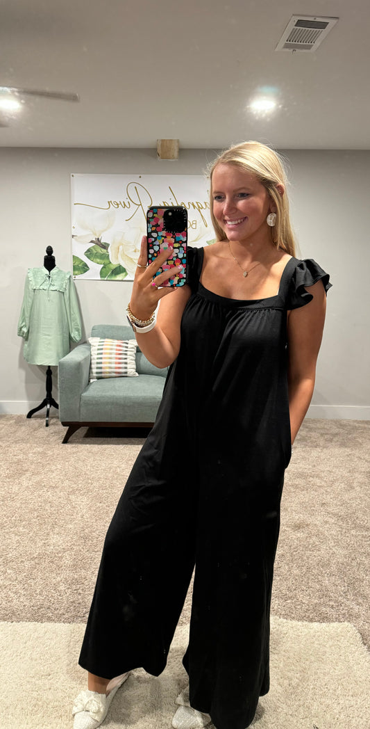 Black Beauty Tie Back Romper