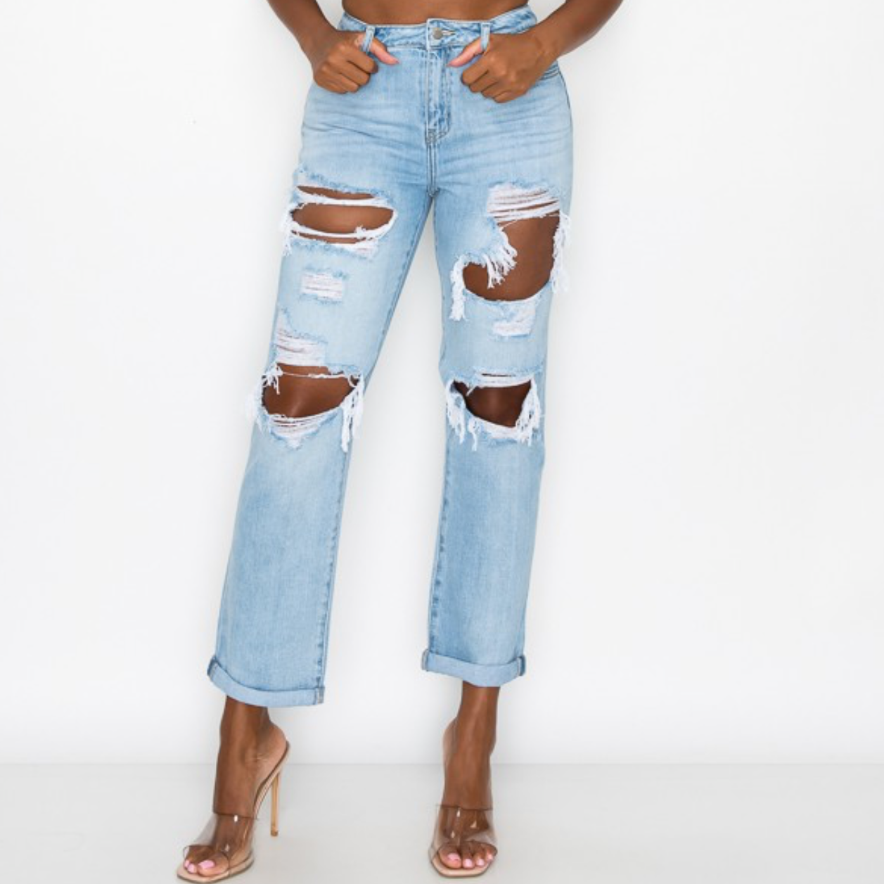 Breezy Beaut High Rise Boyfriend Jeans