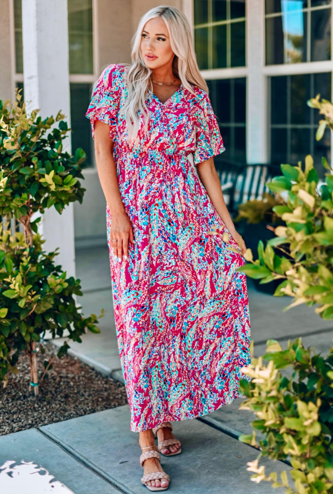 Wrap Me Up V-Neck Maxi Dress