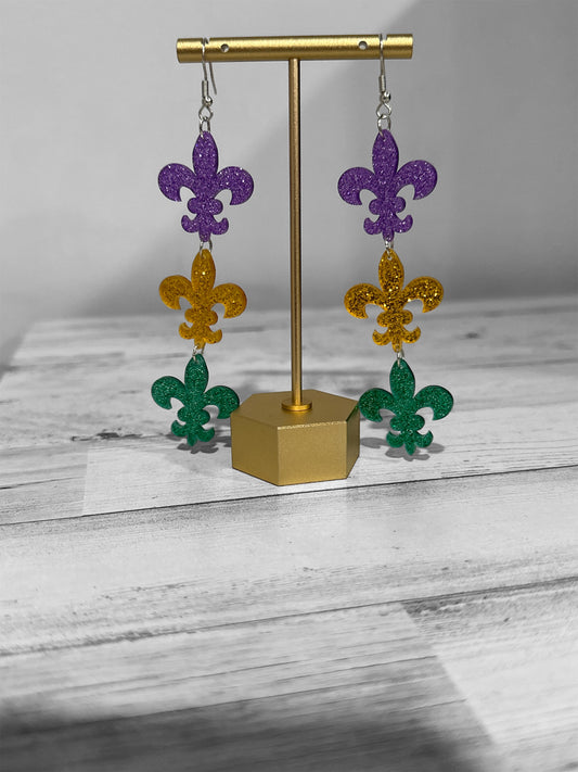 Fleur-de-Lis Dangle Earrings